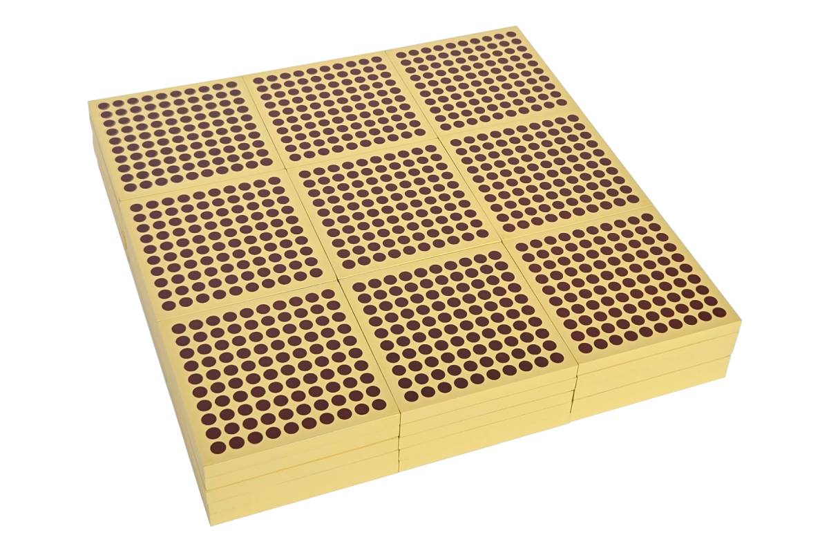 45 Wooden Hundred Squares