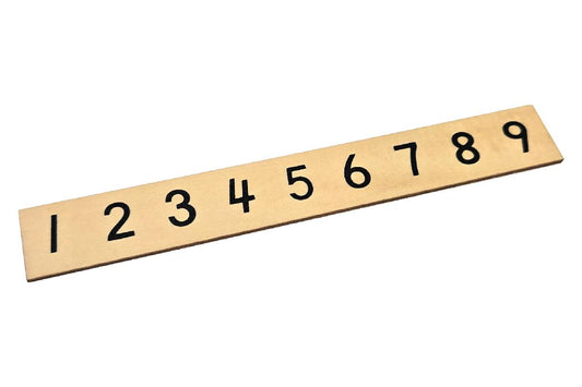 Numbered Strip 1–9 for Coloured Bead Stair Hanger