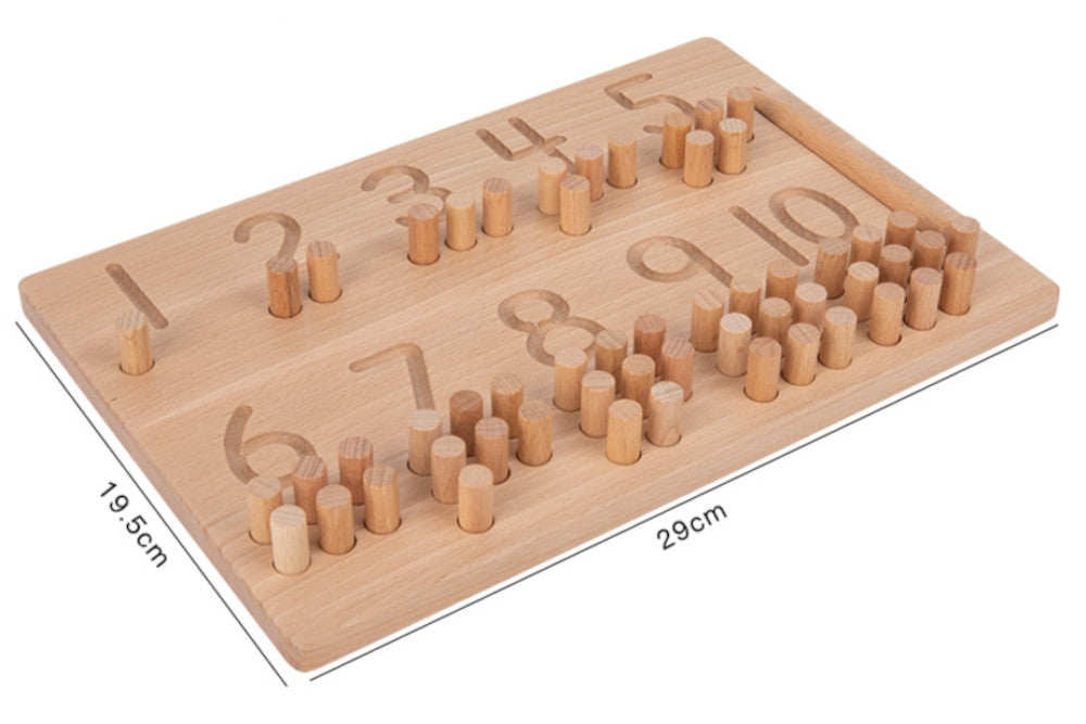 1-10 Number Tracing and Counting Board