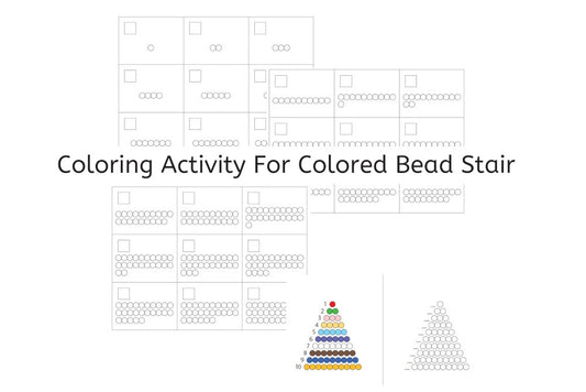 Coloring Activity for Colored Bead Stair