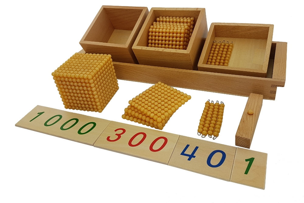 IFIT Montessori: Introduction to Decimal Symbols with Trays (C Beads)