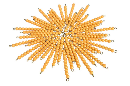 45 Golden Bead Bars of Ten (W Beads)