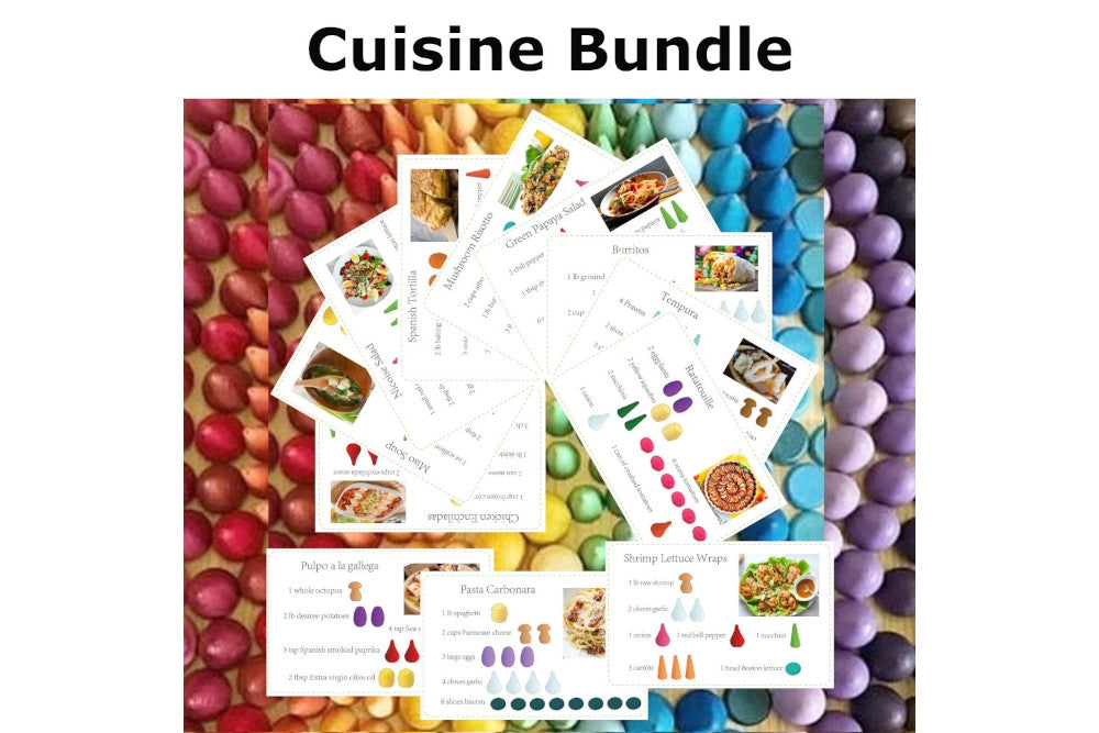 Mandala Recipe Cards - Cuisine Bundle (PDF)