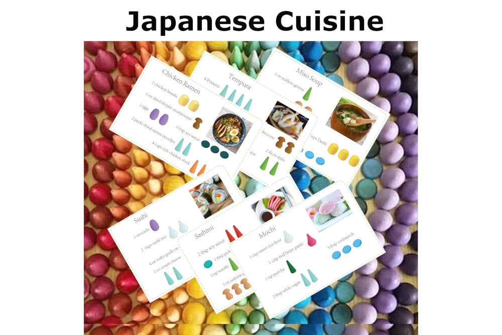 Mandala Recipe Cards - Japanese Cuisine (PDF)