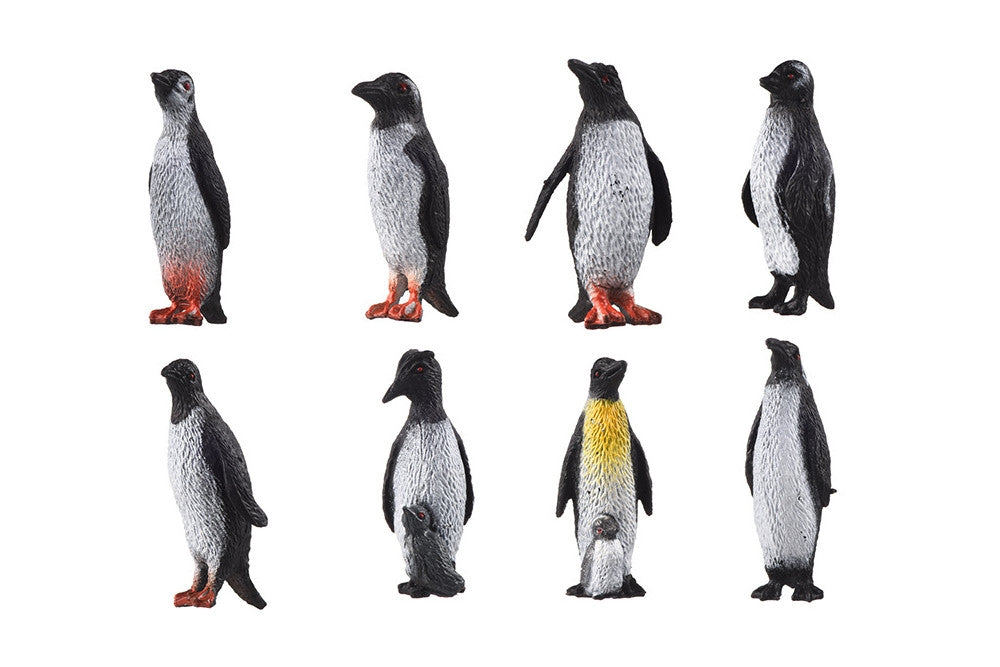 8 Penguin Miniatures Set