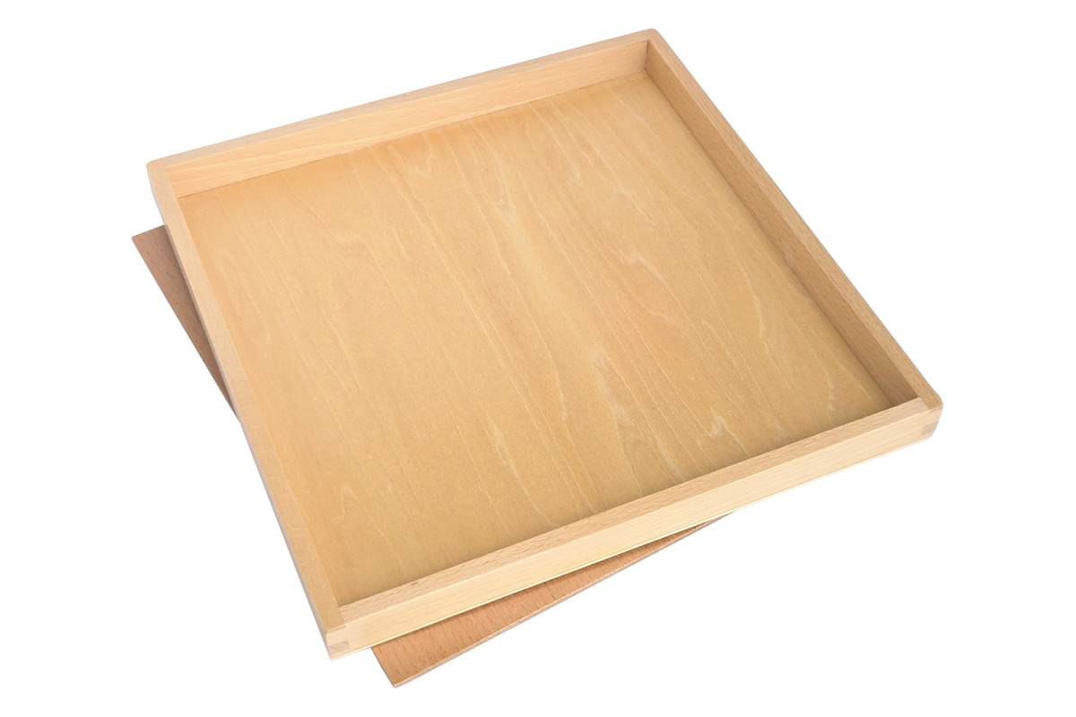 Wooden box with lid for Folding Activity