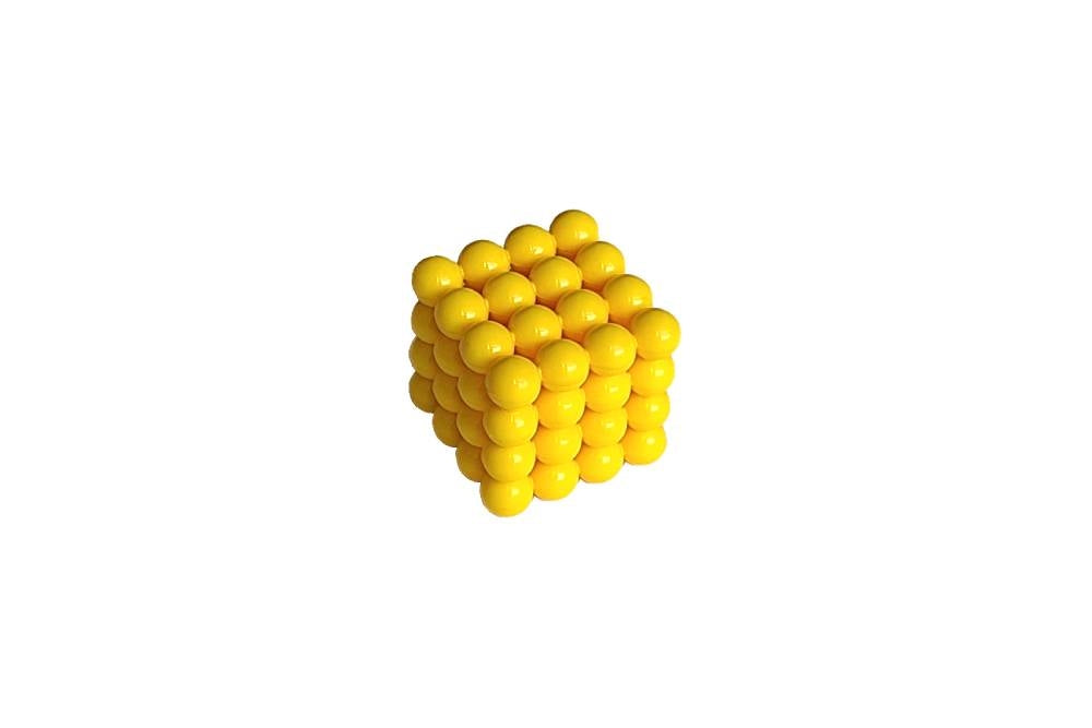 Yellow Bead Cube (C Beads)