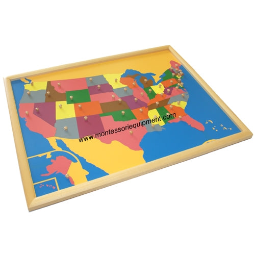 IFIT Montessori: Alabama - Puzzle Piece of USA (Wood Knob)