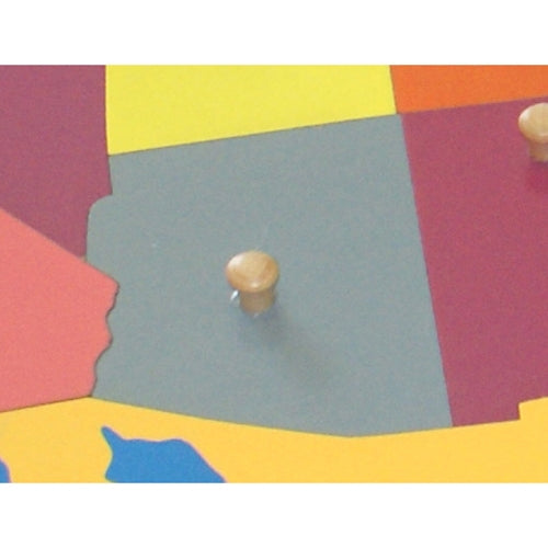 IFIT Montessori: Arizona - Puzzle Piece of USA (Wood Knob)