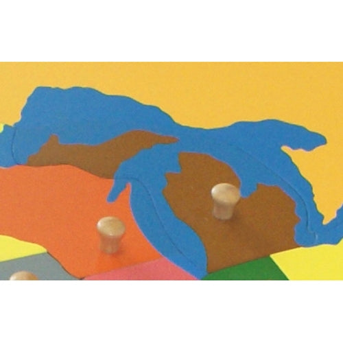 IFIT Montessori: Michigan - Puzzle Piece of USA (Wood Knob)