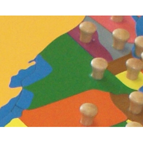 IFIT Montessori: New York - Puzzle Piece of USA (Wood Knob)