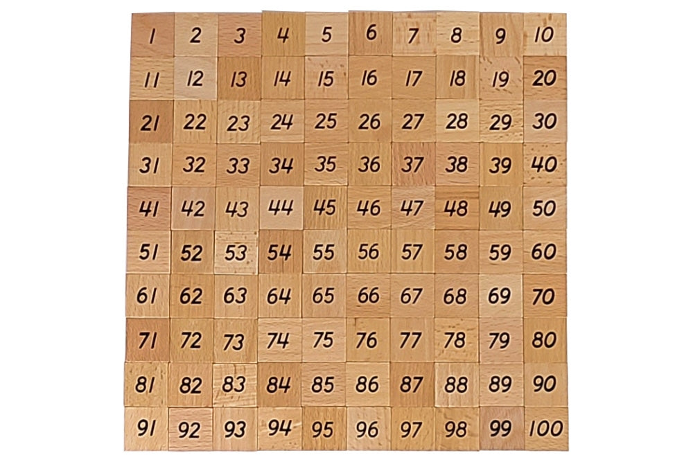 IFIT Montessori: 1-100 Number Tiles