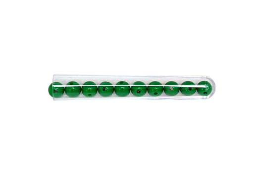 Tube for Long Division holding 10 green unit beads