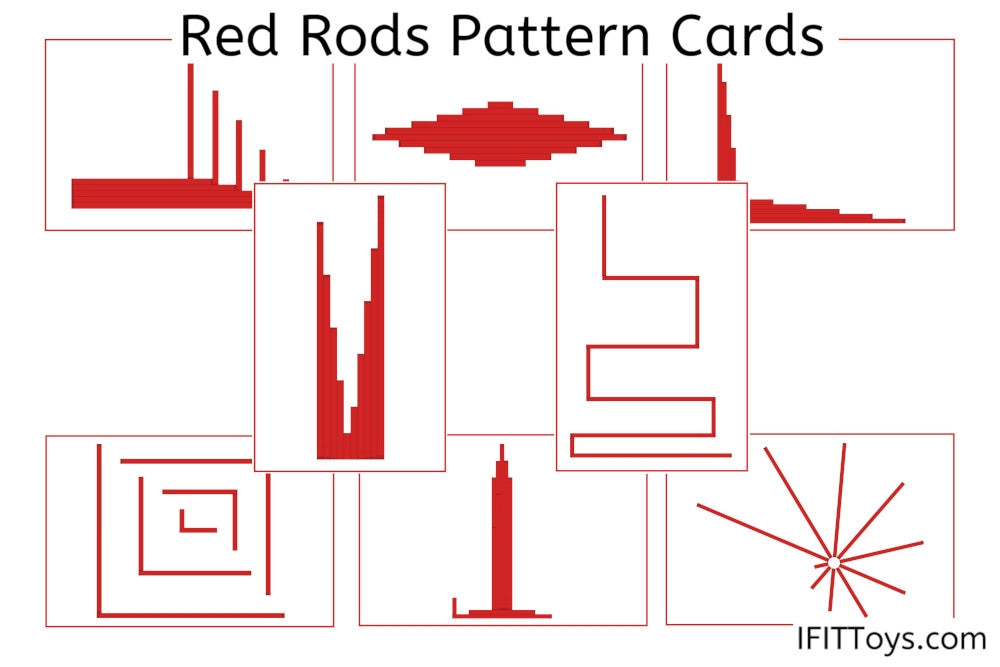 Red Rods Pattern Cards (PDF) - IFIT Montessori