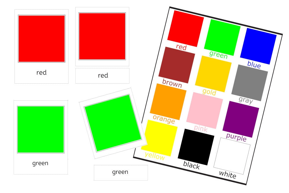 Colours 3-Part Cards (PDF) - IFIT Montessori