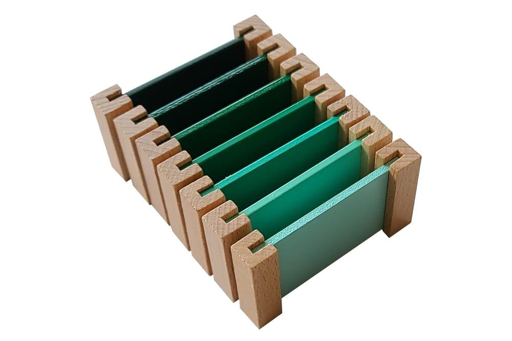 IFIT Montessori: Green Color Tablets for the Third Box of Color Tablets