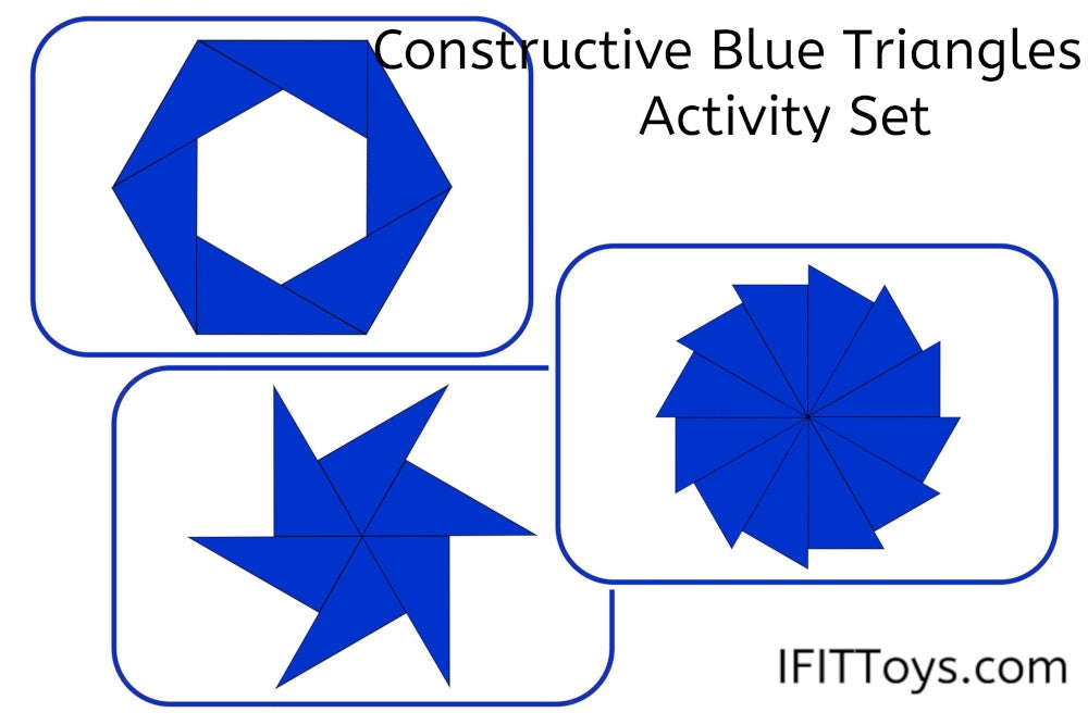 Constructive Blue Triangles Activity Set - IFIT Montessori