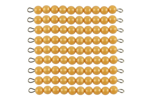 IFIT Montessori: 9 Golden Bead Bars of Ten