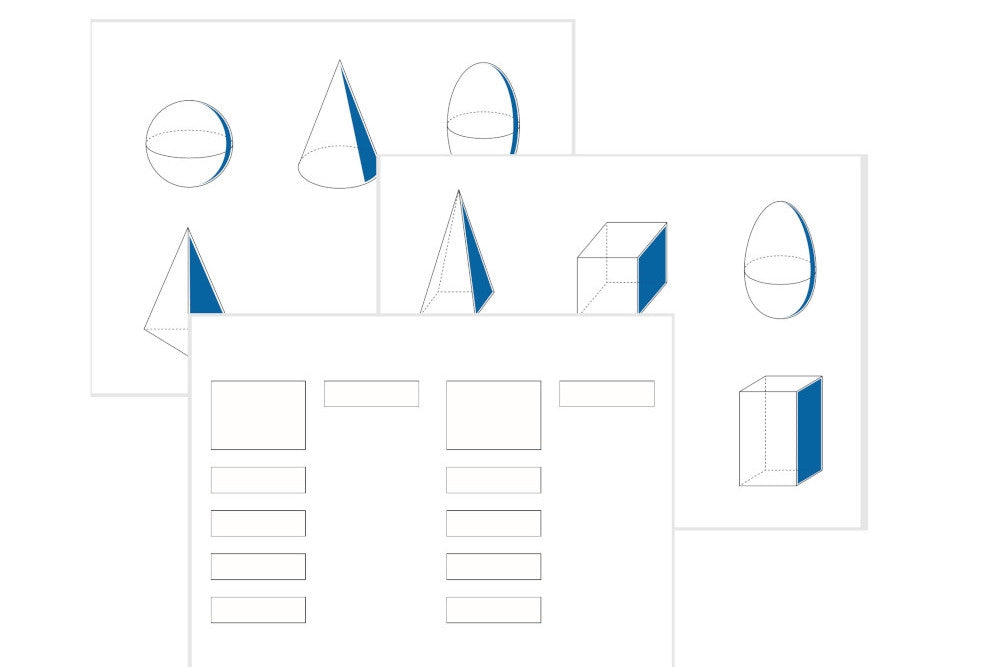 Fillable Geometry Solids Geometric Solids Copy Masters (PDF) - IFIT Montessori