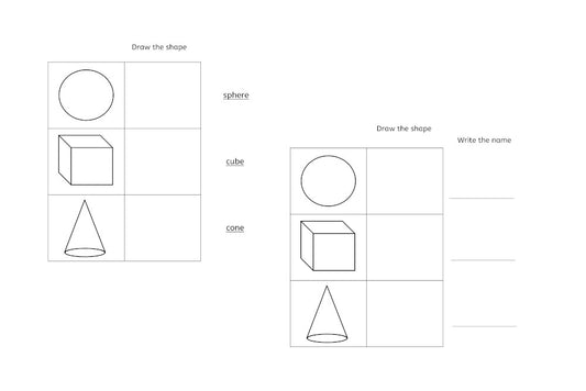 Geometric Solids Worksheets (PDF)