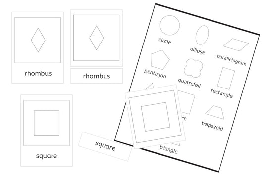 10 Geometric Inset Cards (PDF)