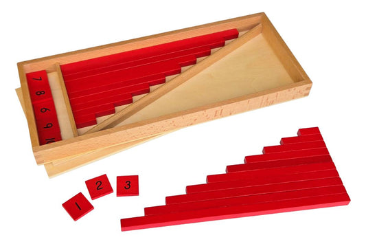 Small Red Rods with Tiles and Box