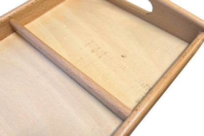 2-Compartment Wooden Tray (Clearance)