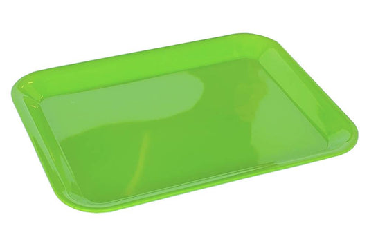 Medium green melamine tray.